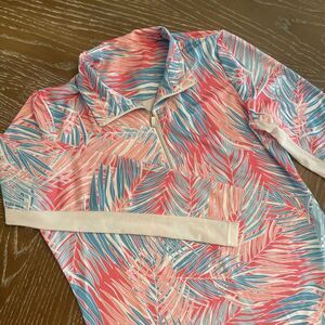 Tail Quarter 1/4 Zip MEDIUM Golf/Tennis‎ Pinks/blues Activewear ~ EXCELLENT